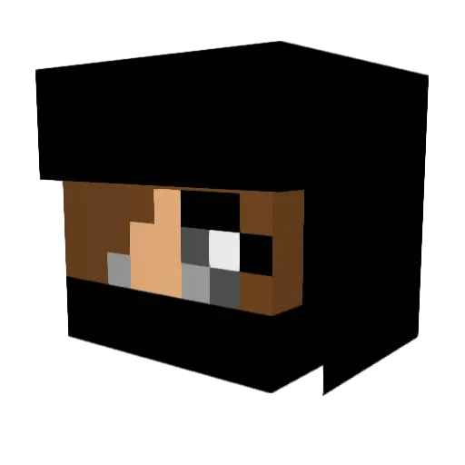 chicanabatman Minecraft avatar head, 3D render
