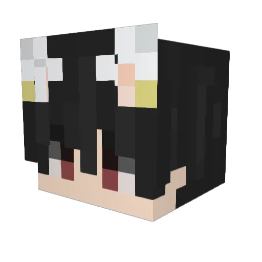 chicat_banan Minecraft avatar head, 3D render
