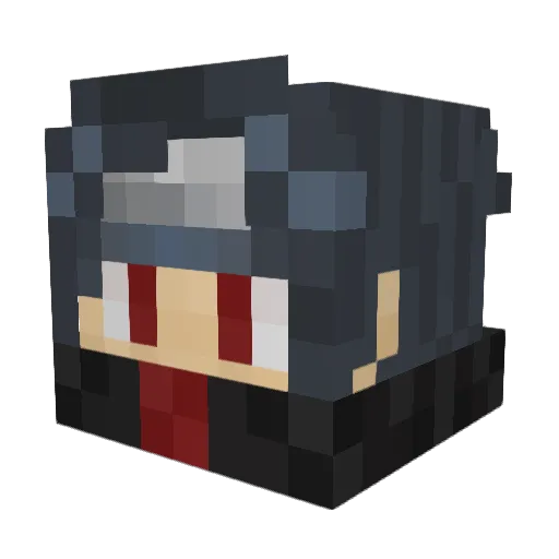 chiccodelpiero Minecraft avatar head, 3D render