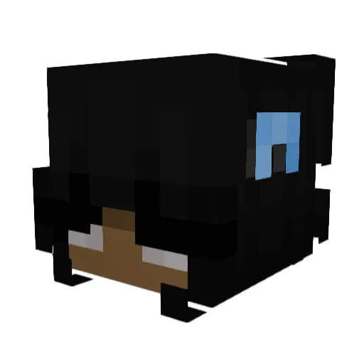 chichipet Minecraft avatar head, 3D render