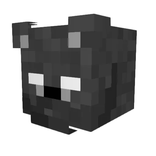 chick_____ Minecraft avatar head, 3D render