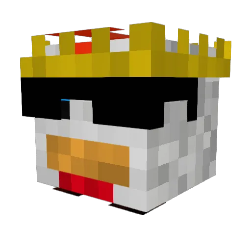 chicken_boy07 Minecraft avatar head, 3D render