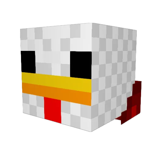 chicken_lord5 Minecraft avatar head, 3D render