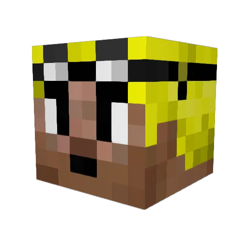 chickenboy_36 Minecraft avatar head, 3D render