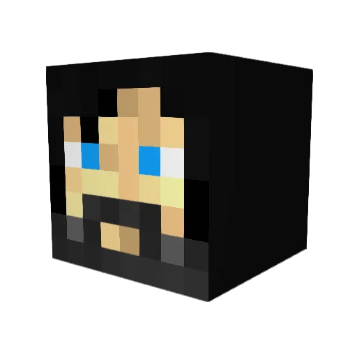 chickenfc Minecraft avatar head, 3D render