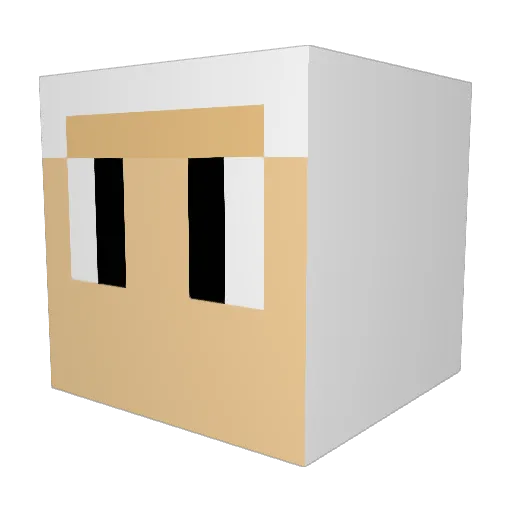 chickenfingers5 Minecraft avatar head, 3D render