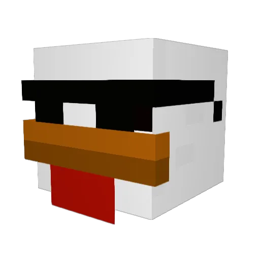 chickeninabox7 Minecraft avatar head, 3D render