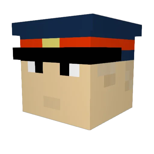 chickenkiller3 Minecraft avatar head, 3D render