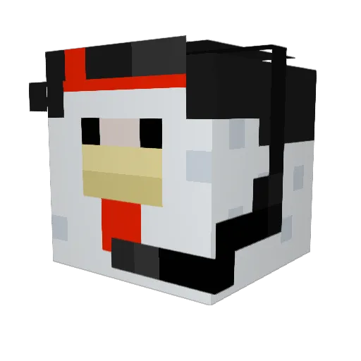 chickenlover190 Minecraft avatar head, 3D render