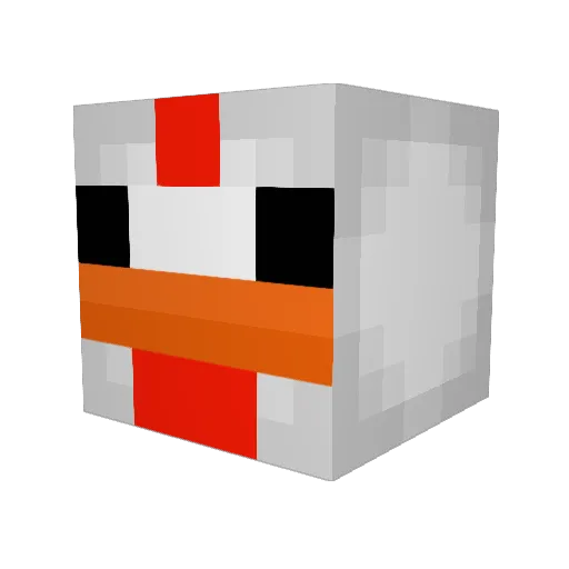 chickenninja19 Minecraft avatar head, 3D render