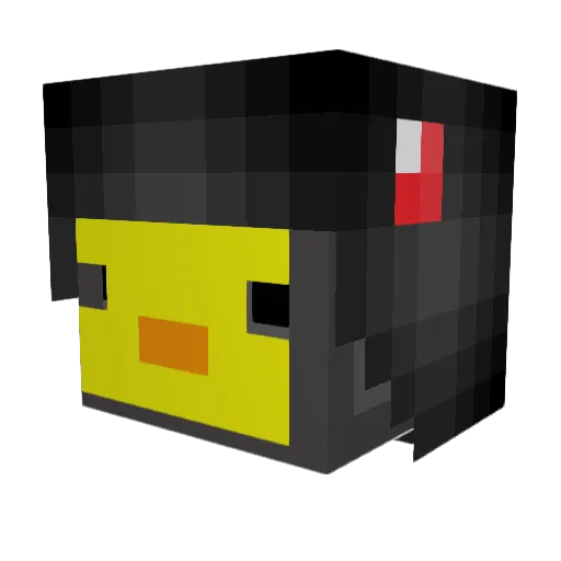 chickennugpee Minecraft avatar head, 3D render