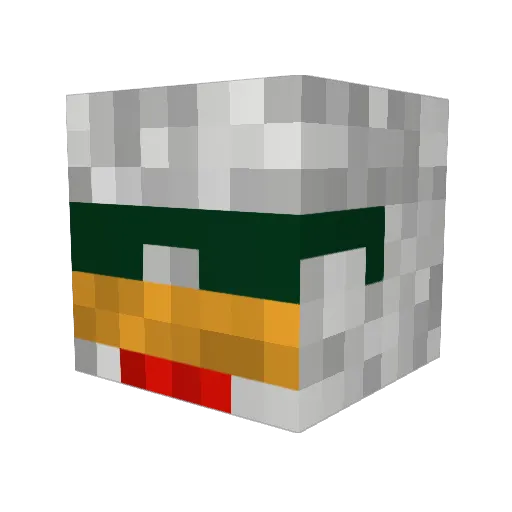 chickenpvper10 Minecraft avatar head, 3D render