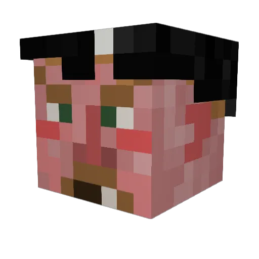 chickenrice3 Minecraft avatar head, 3D render