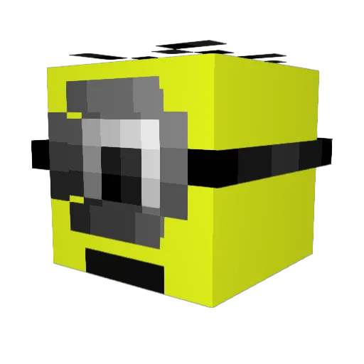 chickensmell Minecraft avatar head, 3D render