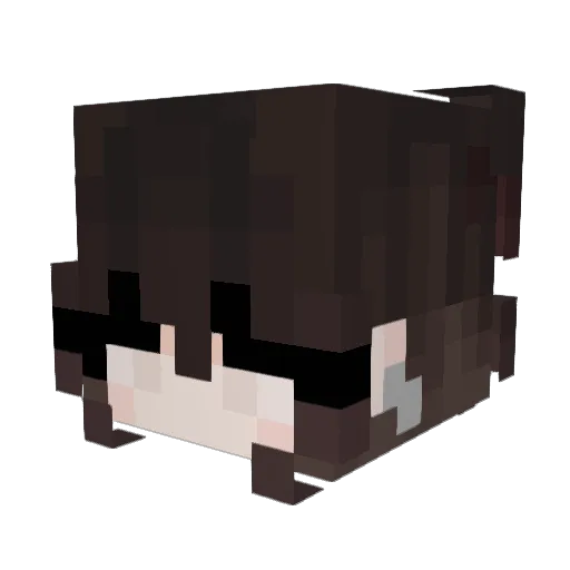 chickensoft Minecraft avatar head, 3D render