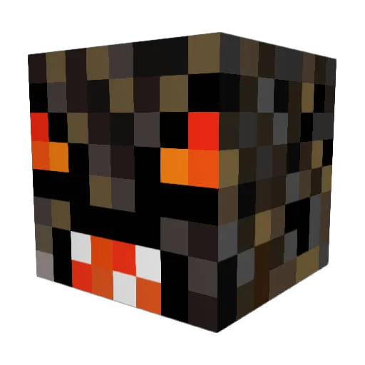 chickenwarts Minecraft avatar head, 3D render
