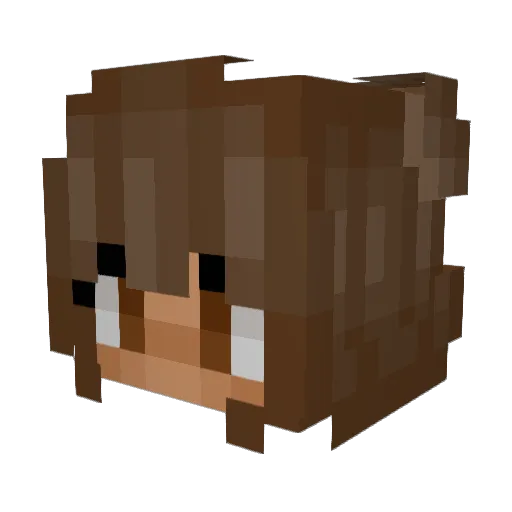 chickfilayo Minecraft avatar head, 3D render