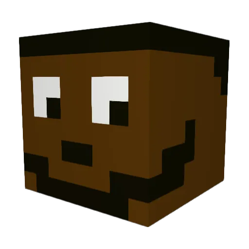chickious Minecraft avatar head, 3D render
