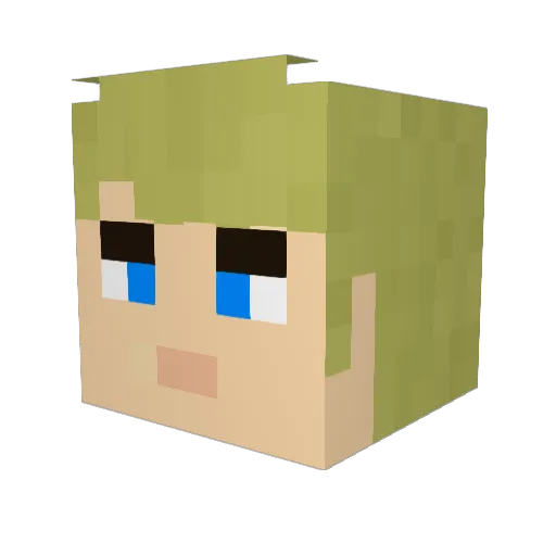 chickle987 Minecraft avatar head, 3D render