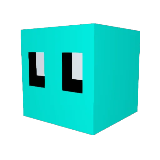 chickyu_ Minecraft avatar head, 3D render
