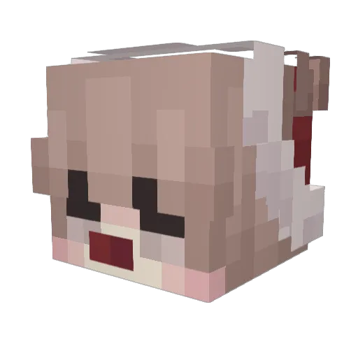 chidiaoni Minecraft avatar head, 3D render