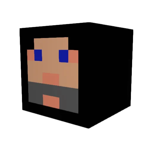 chief3hunna Minecraft avatar head, 3D render
