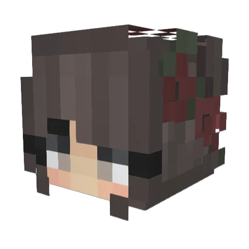 chiefbooty Minecraft avatar head, 3D render