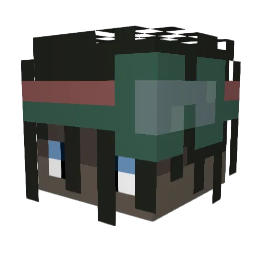 chieffbeef Minecraft avatar head, 3D render