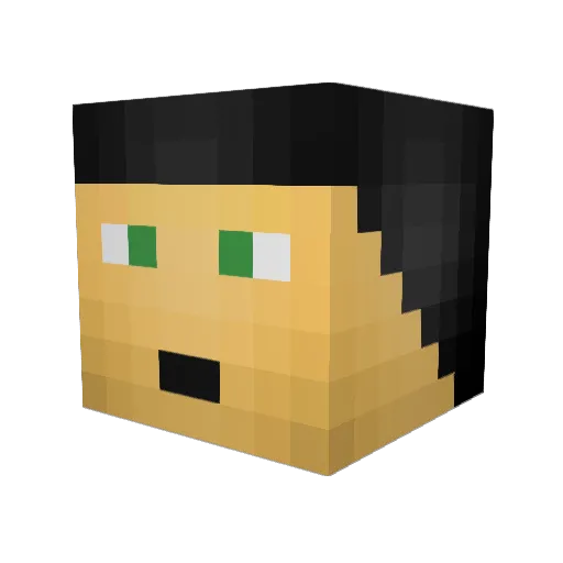 chiefgrief39 Minecraft avatar head, 3D render