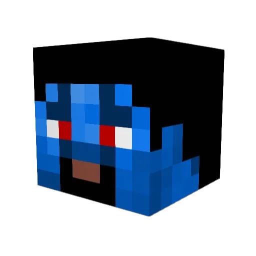chieflobo Minecraft avatar head, 3D render