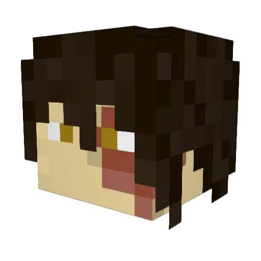 chiefsilverwolf Minecraft avatar head, 3D render