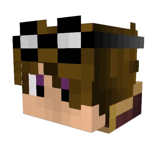 chiefwiggums13 Minecraft avatar head, 3D render