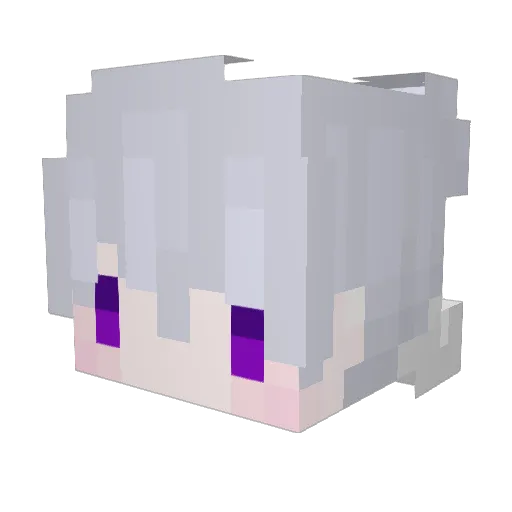 chiennnn___ Minecraft avatar head, 3D render