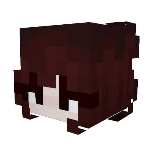 chiesi Minecraft avatar head, 3D render