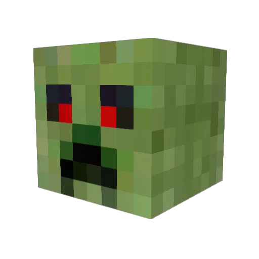 chifasa Minecraft avatar head, 3D render