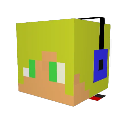 chiffon123 Minecraft avatar head, 3D render
