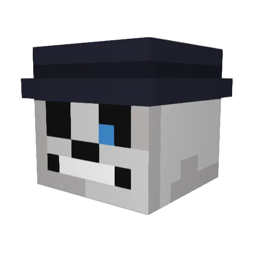 chiggsyboy Minecraft avatar head, 3D render