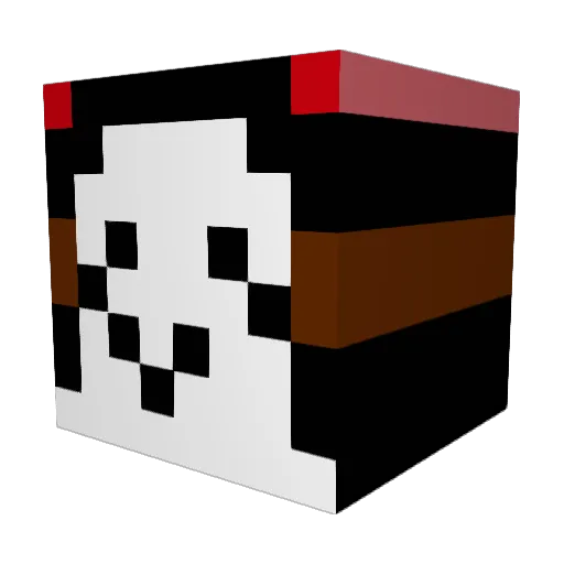chigo1213 Minecraft avatar head, 3D render