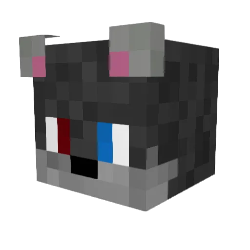 chigowolfs Minecraft avatar head, 3D render
