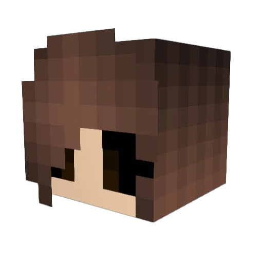 chiha219 Minecraft avatar head, 3D render