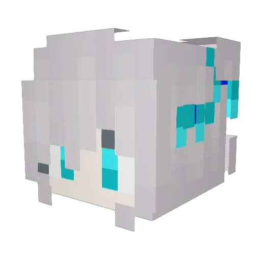 chiharu1231 Minecraft avatar head, 3D render