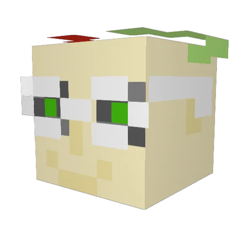 chiiiiibbles Minecraft avatar head, 3D render