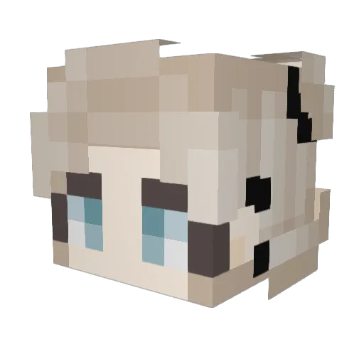 chiiiiimaru Minecraft avatar head, 3D render