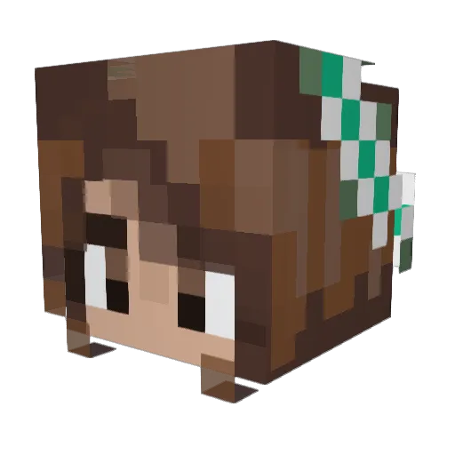 chiiisan115 Minecraft avatar head, 3D render