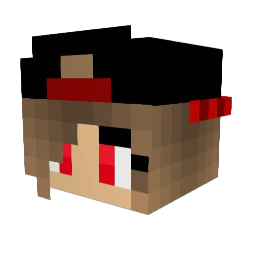 chiindy Minecraft avatar head, 3D render