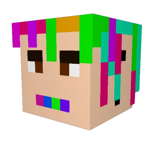chiirp_ Minecraft avatar head, 3D render
