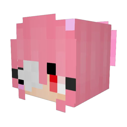 chiisaixsamurai Minecraft avatar head, 3D render