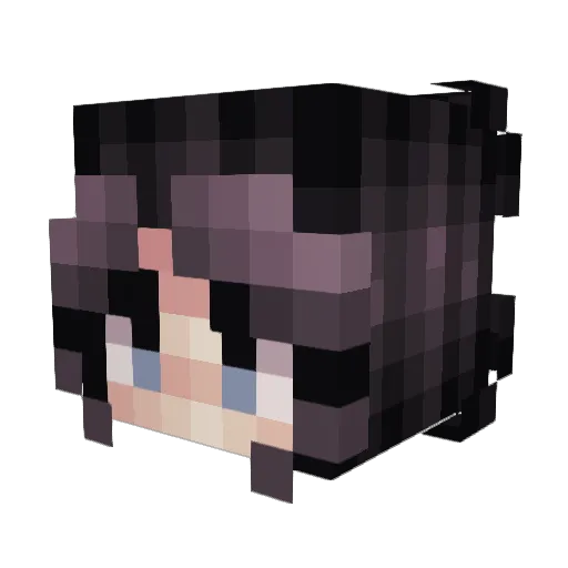 chiitoes Minecraft avatar head, 3D render