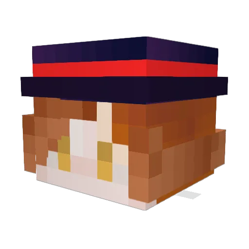 chikage0714 Minecraft avatar head, 3D render