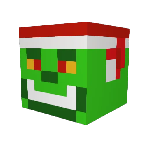 chikanha Minecraft avatar head, 3D render